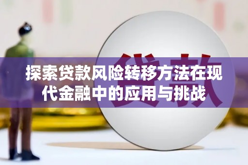 和林格尔探索贷款风险转移方法在现代金融中的应用与挑战