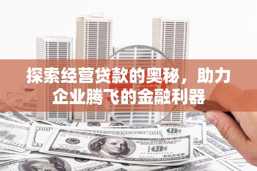 和林格尔探索经营贷款的奥秘，助力企业腾飞的金融利器
