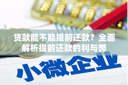 和林格尔贷款能不能提前还款？全面解析提前还款的利与弊