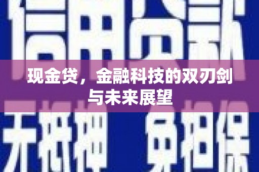 和林格尔现金贷，金融科技的双刃剑与未来展望