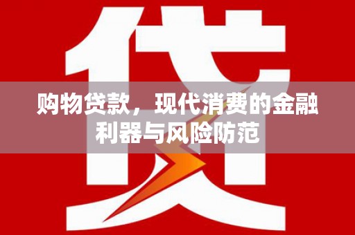和林格尔购物贷款，现代消费的金融利器与风险防范