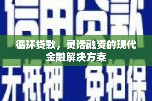 和林格尔循环贷款，灵活融资的现代金融解决方案