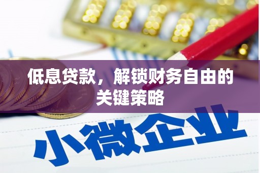 和林格尔低息贷款，解锁财务自由的关键策略