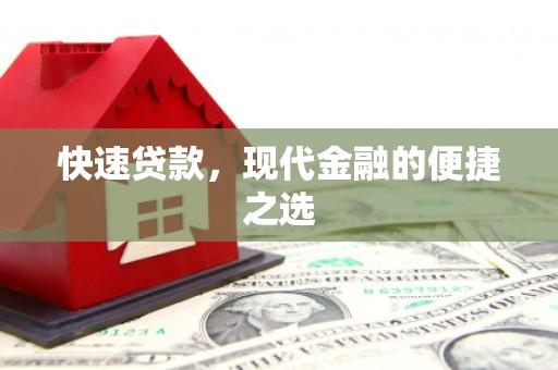和林格尔快速贷款，现代金融的便捷之选