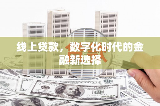 和林格尔线上贷款，数字化时代的金融新选择